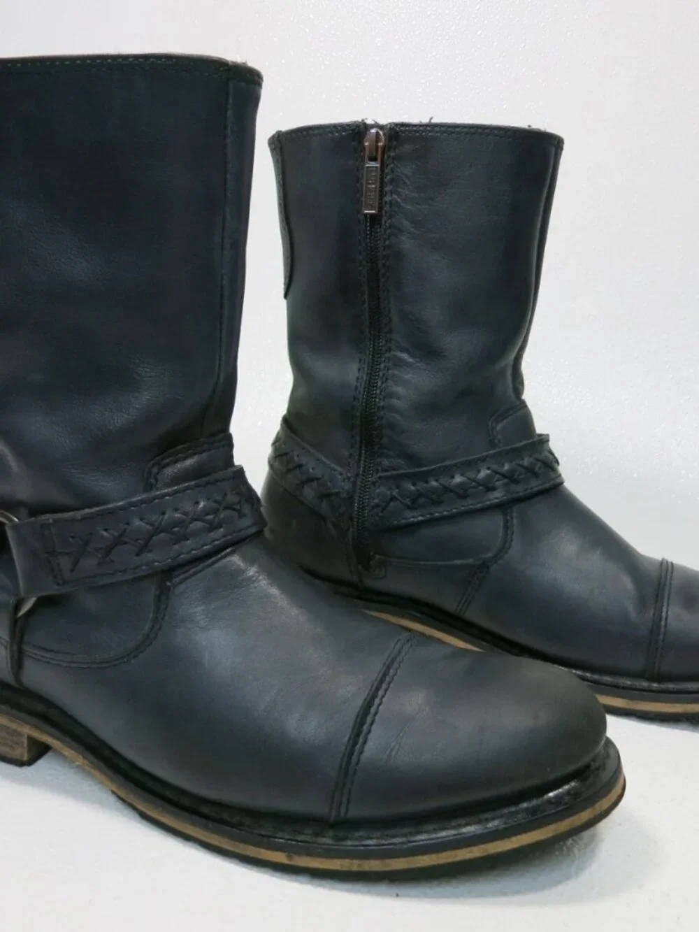 Harley Davidson Motor Cycles Harness Boots Footwear Shoes Men's Sz 9 M